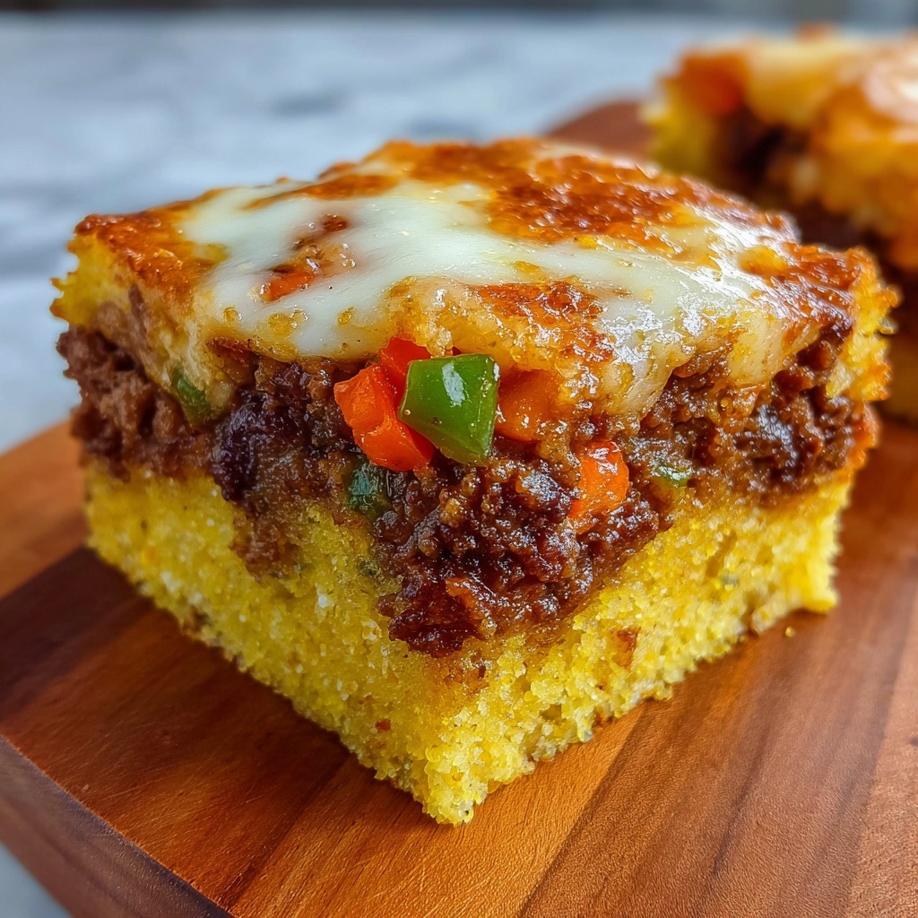 Loaded Chili Cheese Cornbread Bake Recipe - Recipe Image