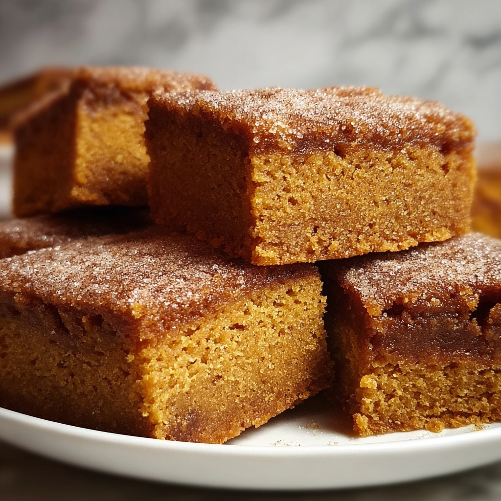 Pumpkin Snickerdoodle Blondies Recipe - Recipe Image
