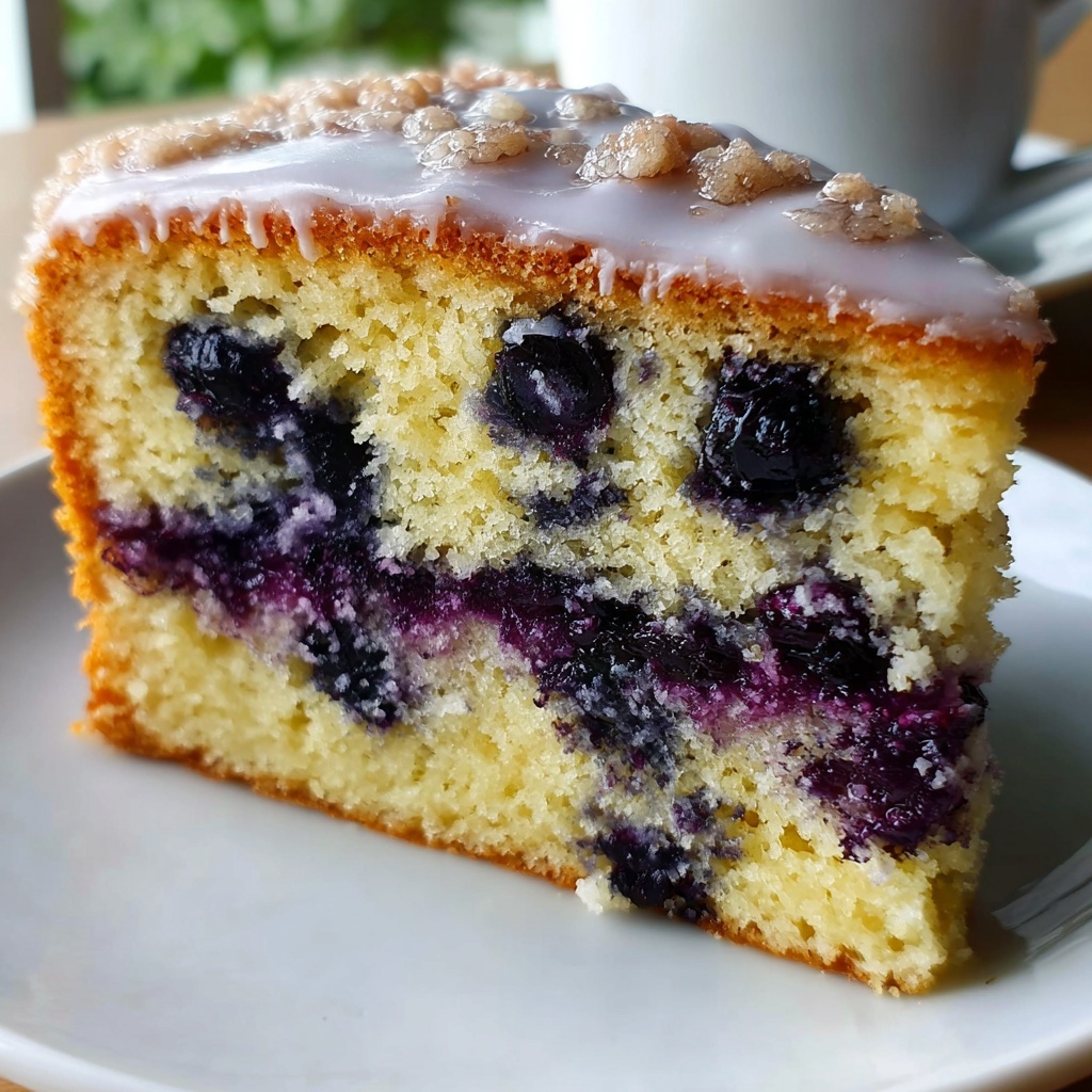Blueberry Sour Cream Coffee Cake Recipe - Recipe Image
