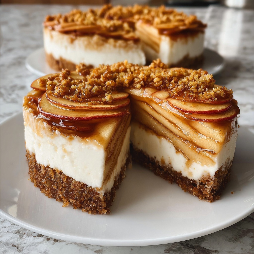 Apple Crisp Cheesecake Delight: 7 Cozy Layers to Love Recipe - Recipe Image