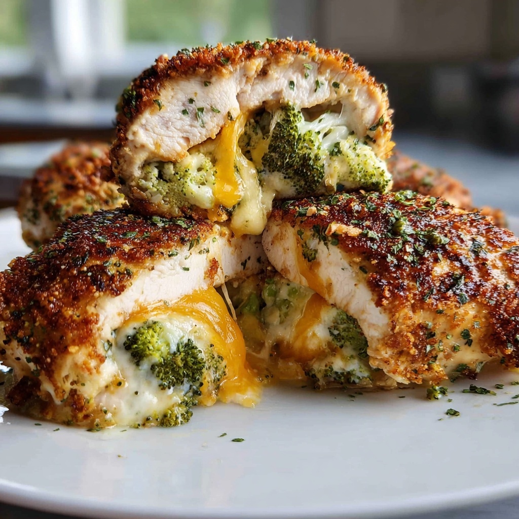 Broccoli Cheese Stuffed Chicken Breast Recipe - Recipe Image