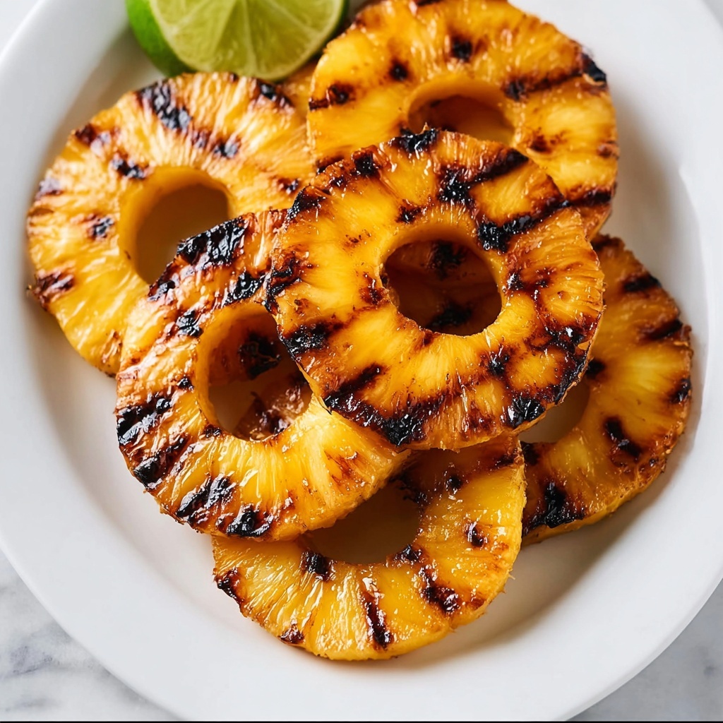 Grilled Pineapple with Brown Sugar, Lime, and Coconut Recipe - Recipe Image