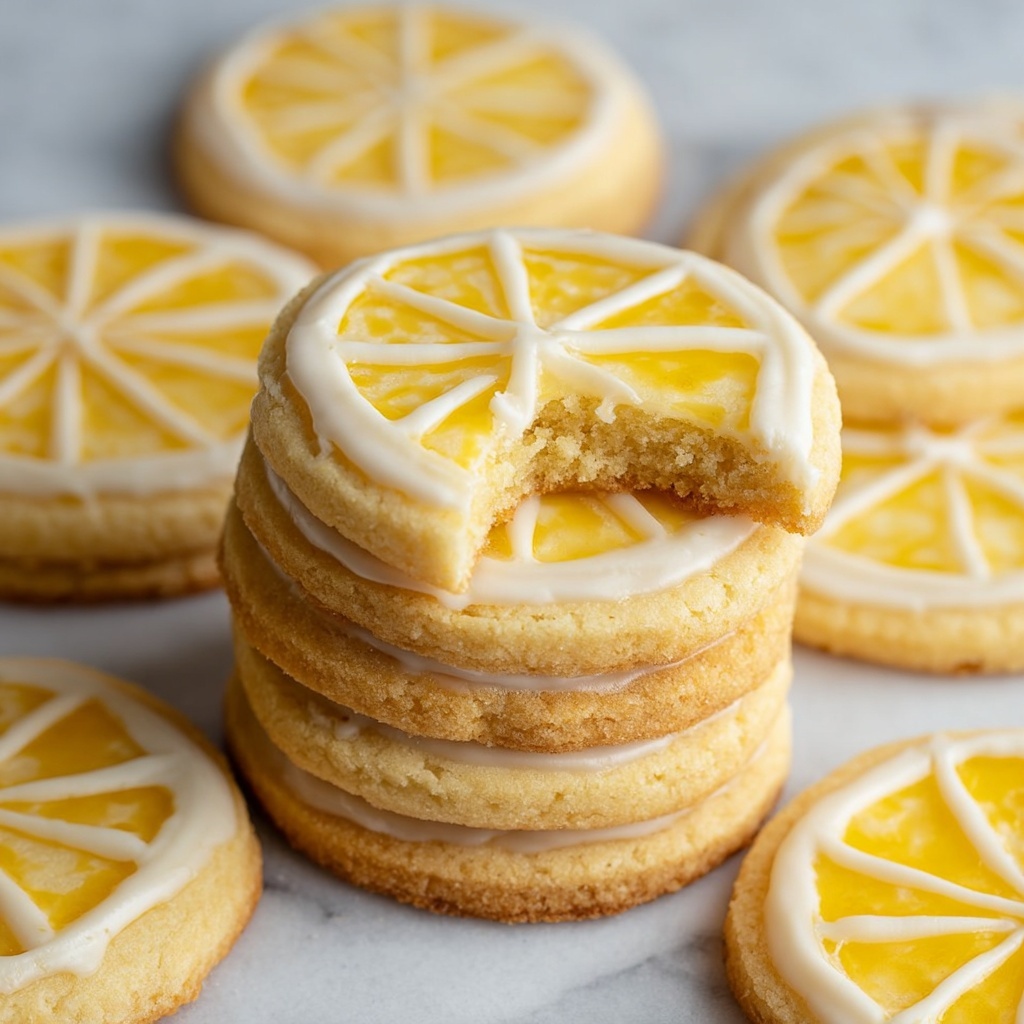 Iced Vegan Lemon Soft Sugar Cookies Recipe - Recipe Image