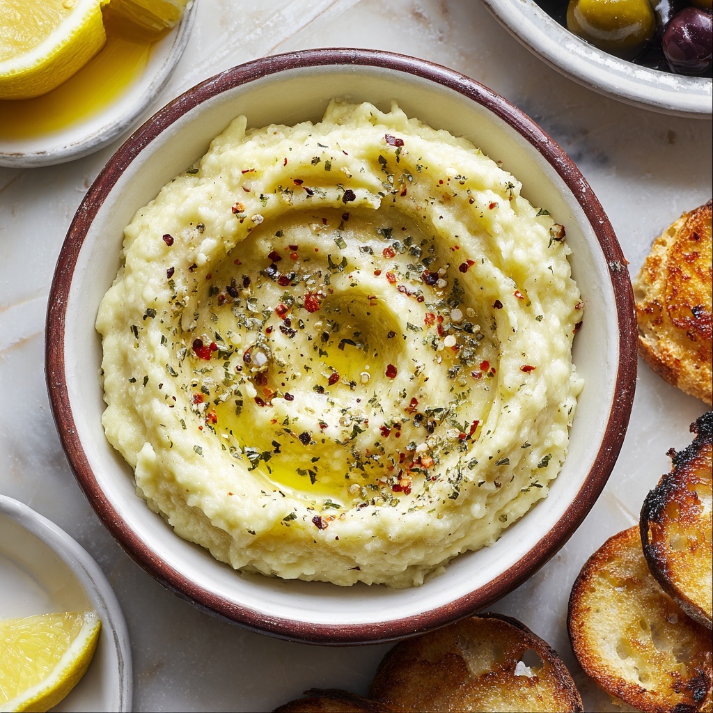 Easy Skordalia (Greek Garlic Dip) Recipe - Recipe Image