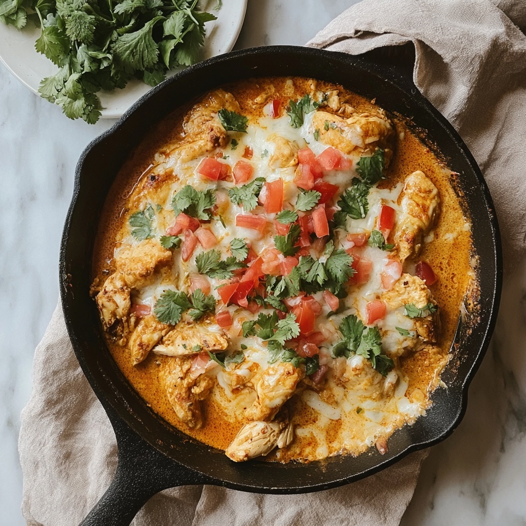 Skillet Chicken Con Queso Recipe - Recipe Image