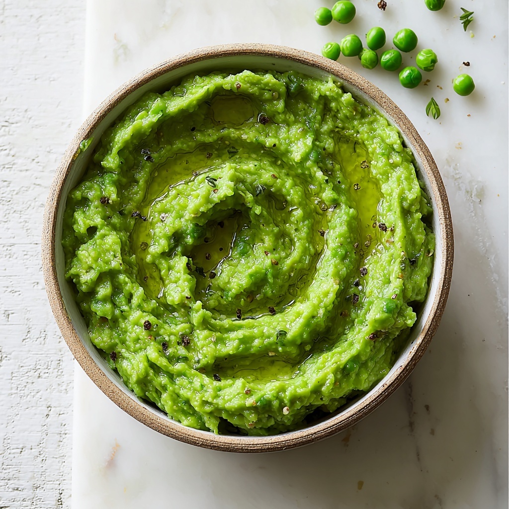 Creamy Mashed Peas with Fresh Mint and Green Onions Recipe - Recipe Image