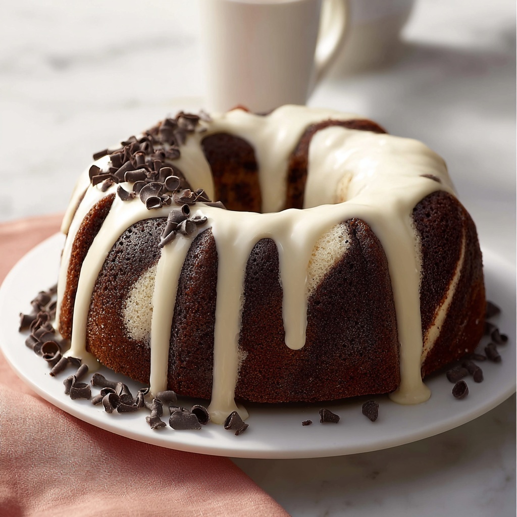 Chocolate-Vanilla Swirl Bundt Cake Recipe - Recipe Image
