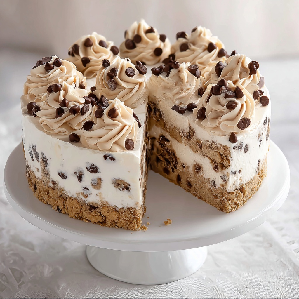 Chocolate Chip Cookie Ice Cream Cake Recipe - Recipe Image