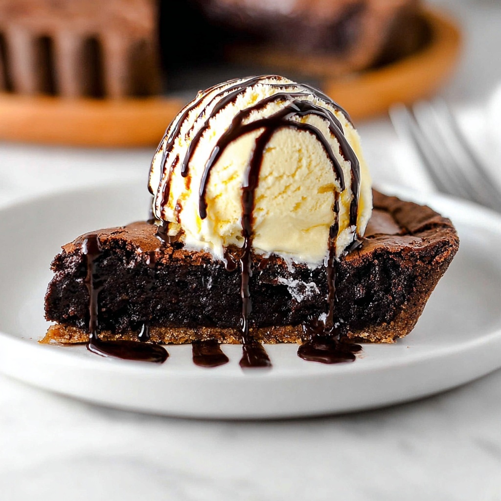 Chocolate Brownie Pie Recipe - Recipe Image