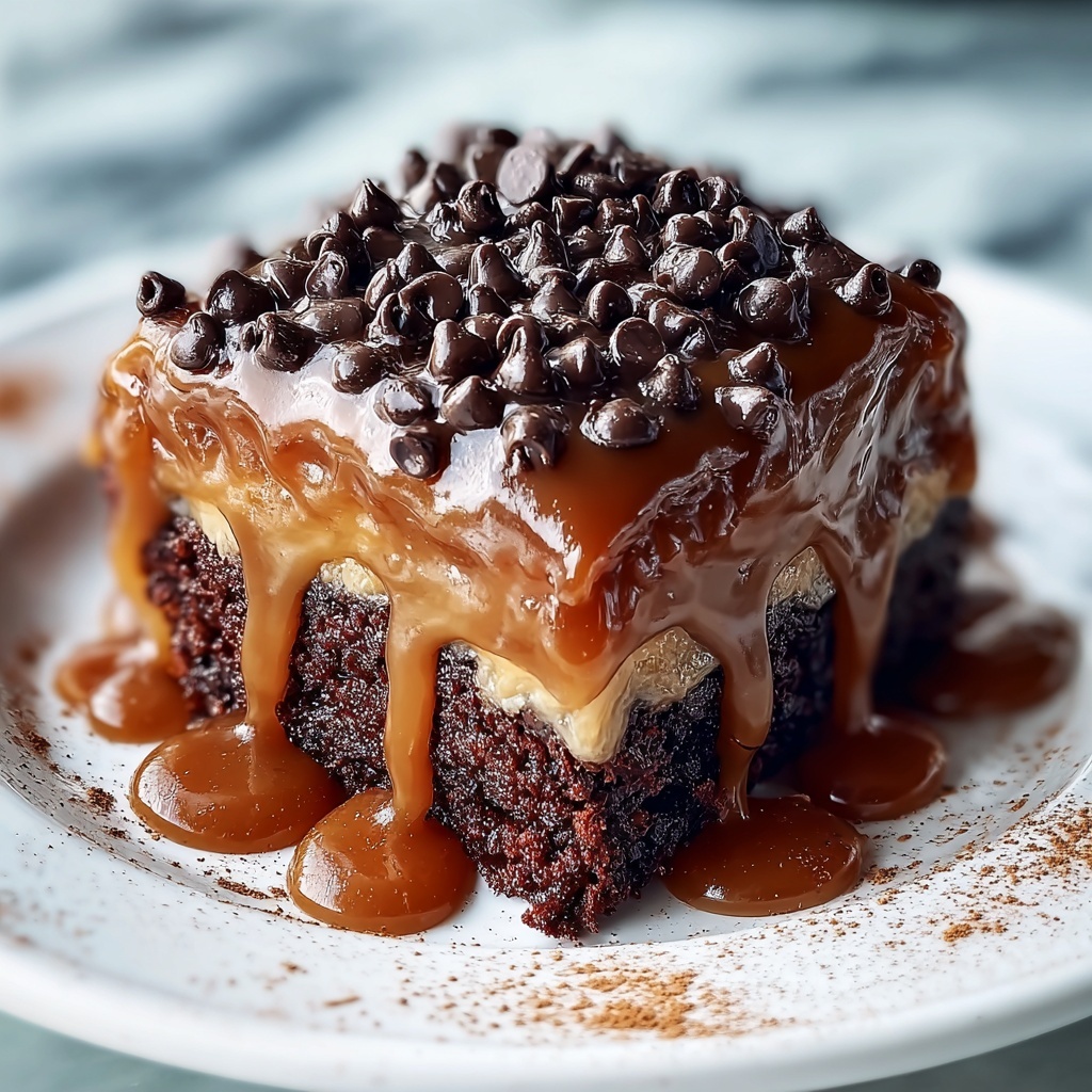 German Chocolate Poke Cake Recipe - Recipe Image