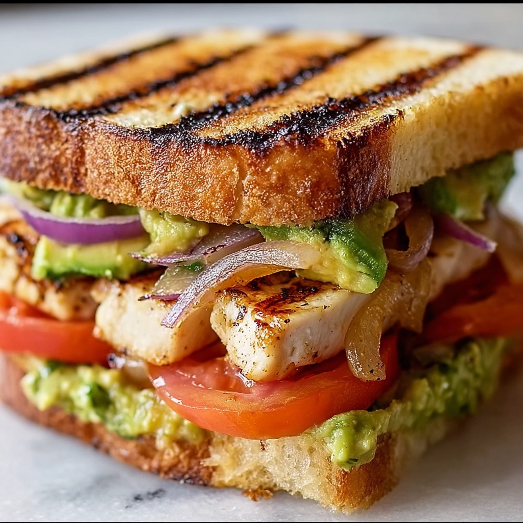 Savor the Flavor: Chicken Avocado Melt Sandwich Recipe - Recipe Image