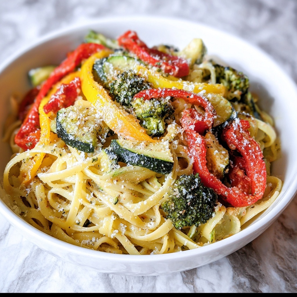 Creamy Pasta Primavera Recipe - Recipe Image