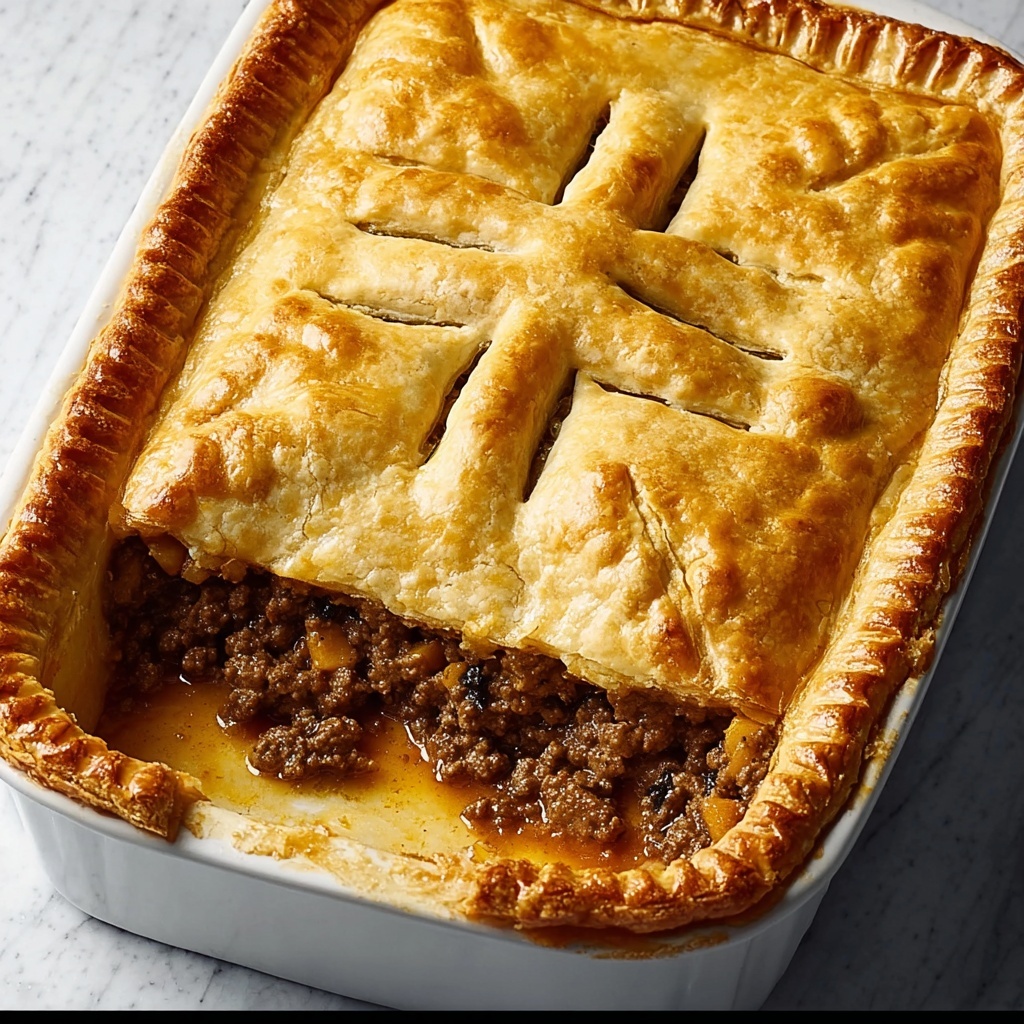 Savory Aberdeen Beef Pie with Crispy Bacon Recipe - Recipe Image