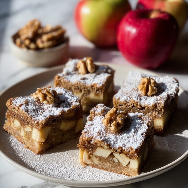 Chewy Spiced Apple Blondies Recipe
