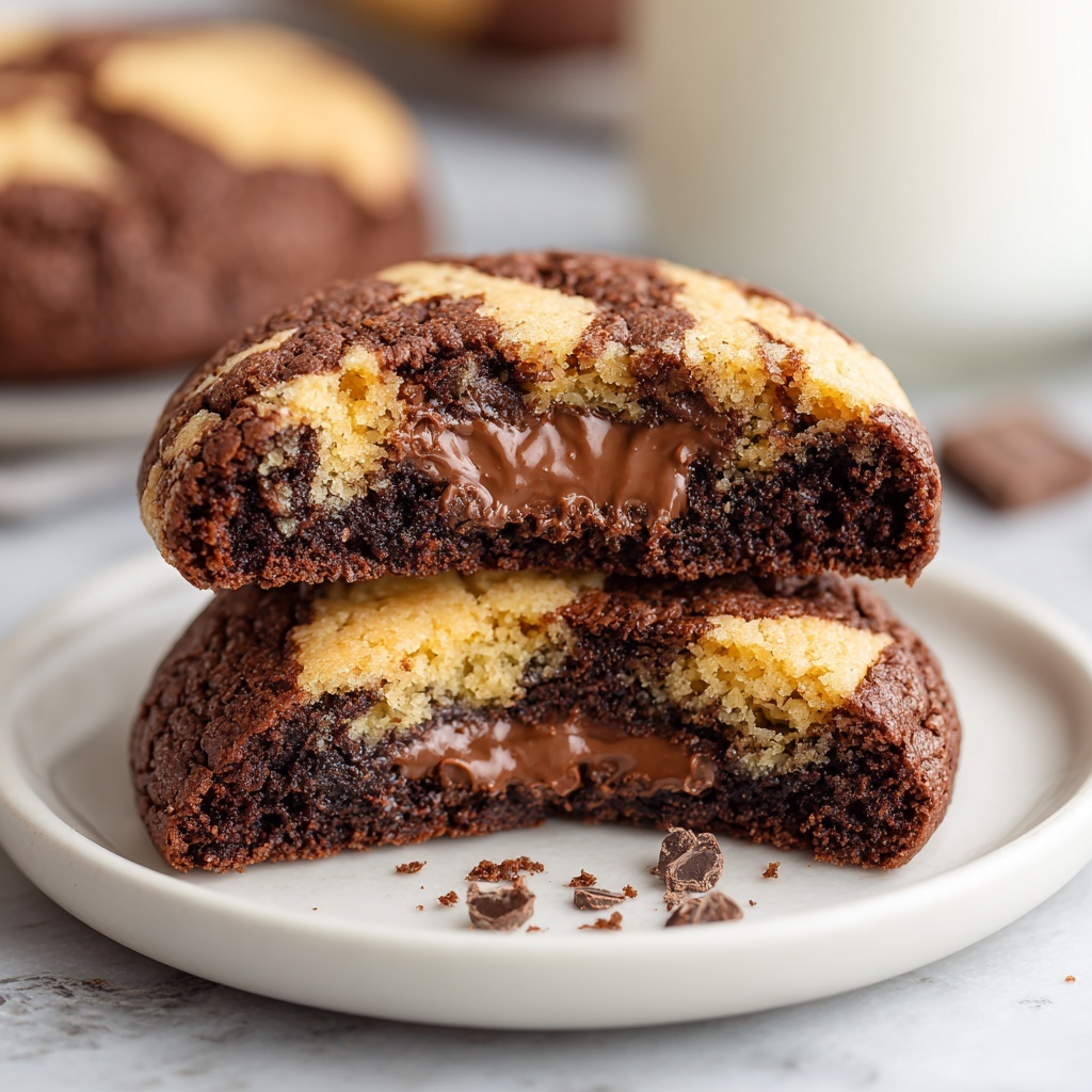 Peanut Butter Brownie Swirl Cookies Recipe - Recipe Image