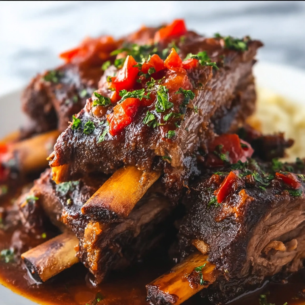 Savory Slow Cooker Short Ribs That Melt in Your Mouth Recipe - Recipe Image