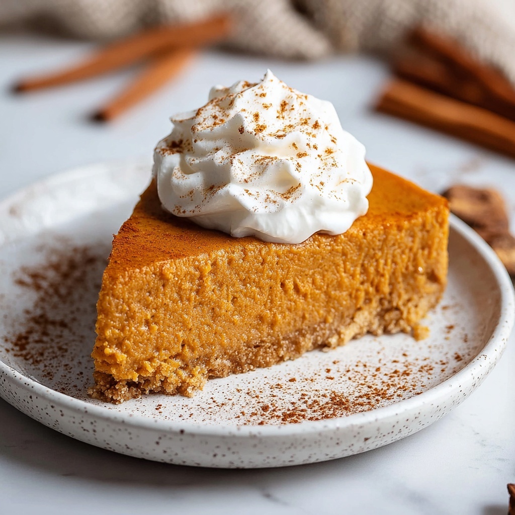 Crustless Pumpkin Pie Recipe - Recipe Image