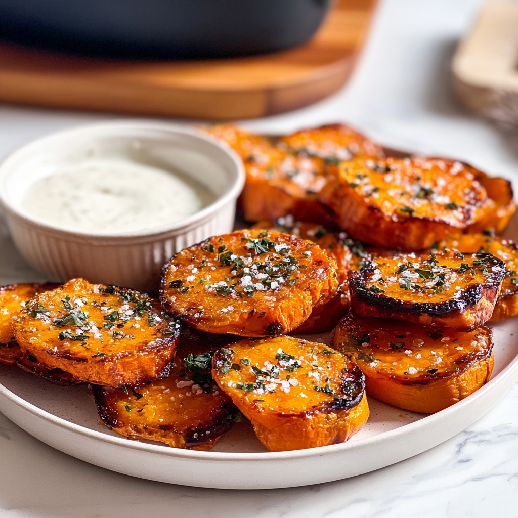 Crispy Smashed Sweet Potatoes Recipe - Recipe Image