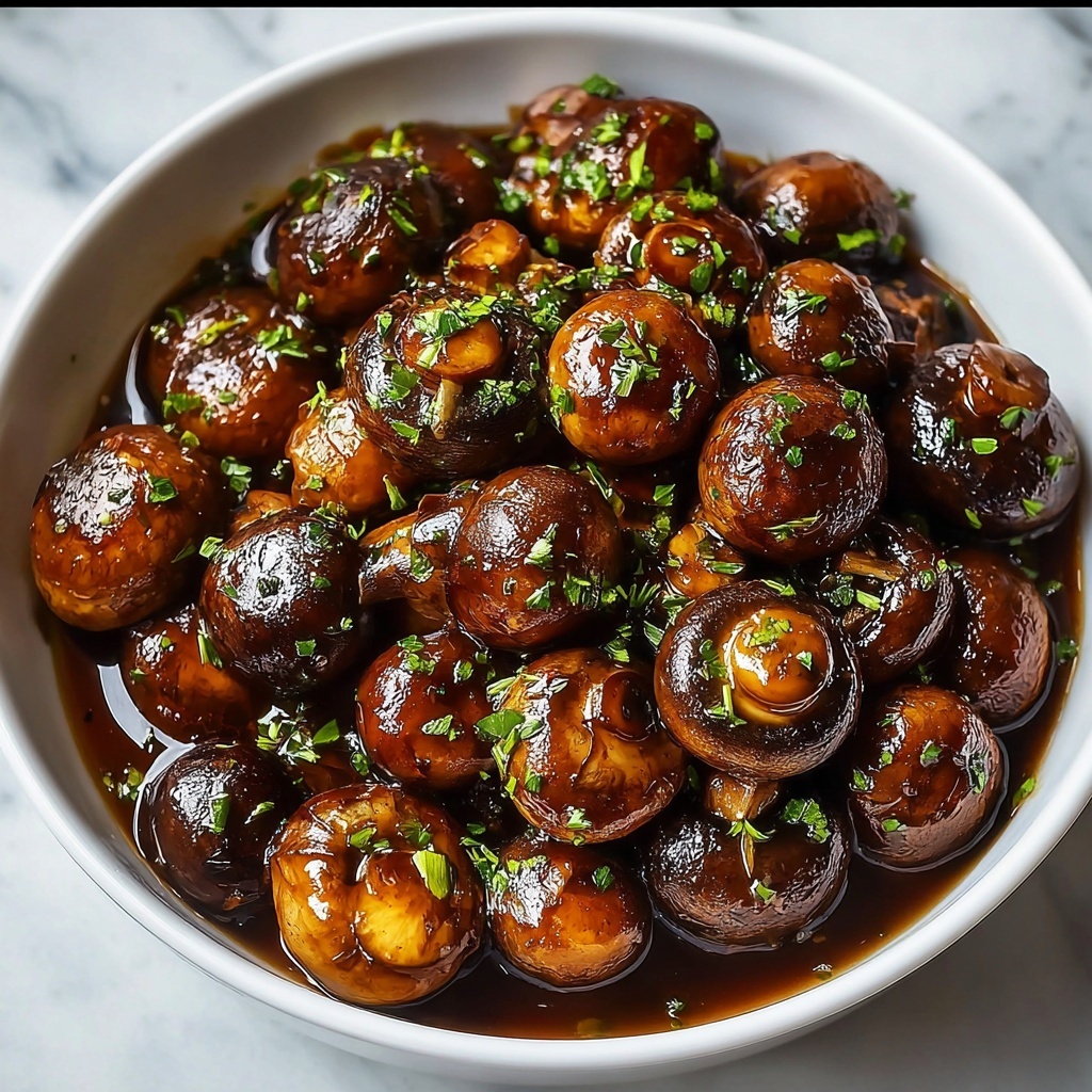 Roasted Mushrooms with Balsamic, Soy, and Herbs Recipe - Recipe Image
