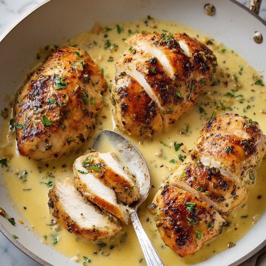 Creamy Garlic Chicken Recipe - Recipe Image