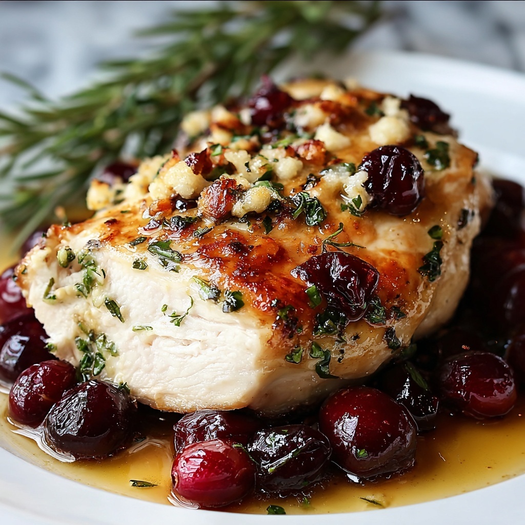 Cranberry and Brie Stuffed Chicken Recipe - Recipe Image
