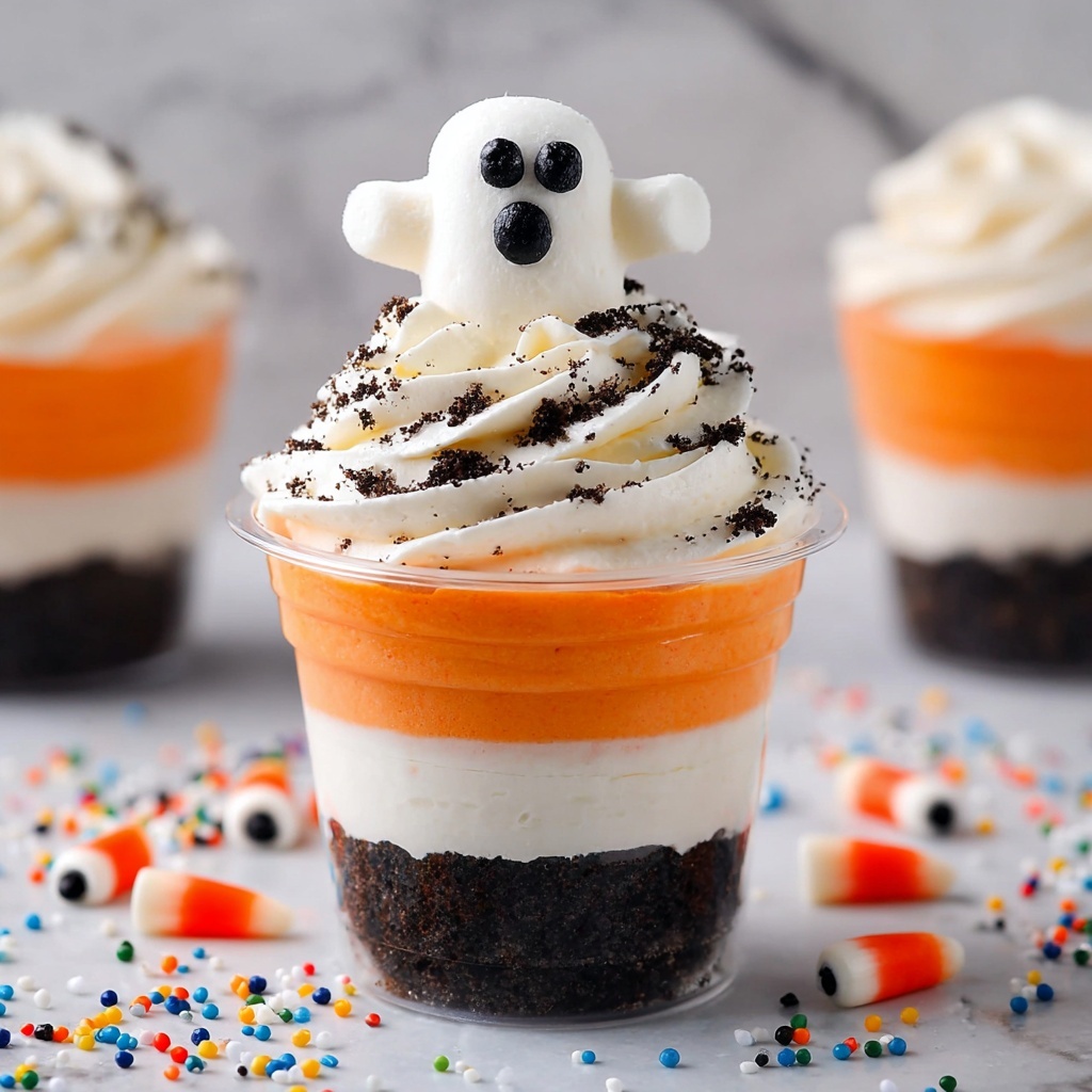 No-Bake Halloween Cheesecake Cups Recipe - Recipe Image