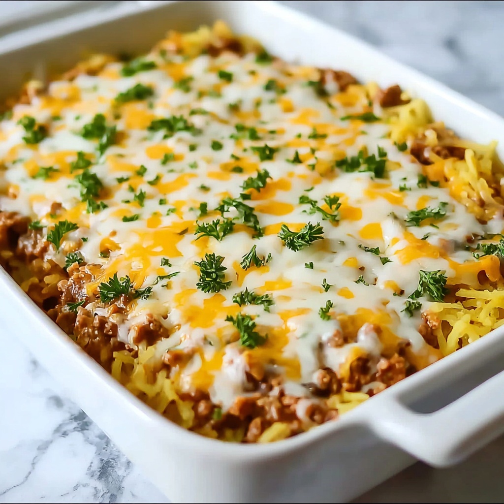 Ground Beef Hash Brown Casserole Recipe - Recipe Image