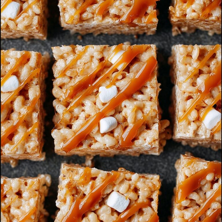 Salted Caramel Rice Krispie Treats Recipe