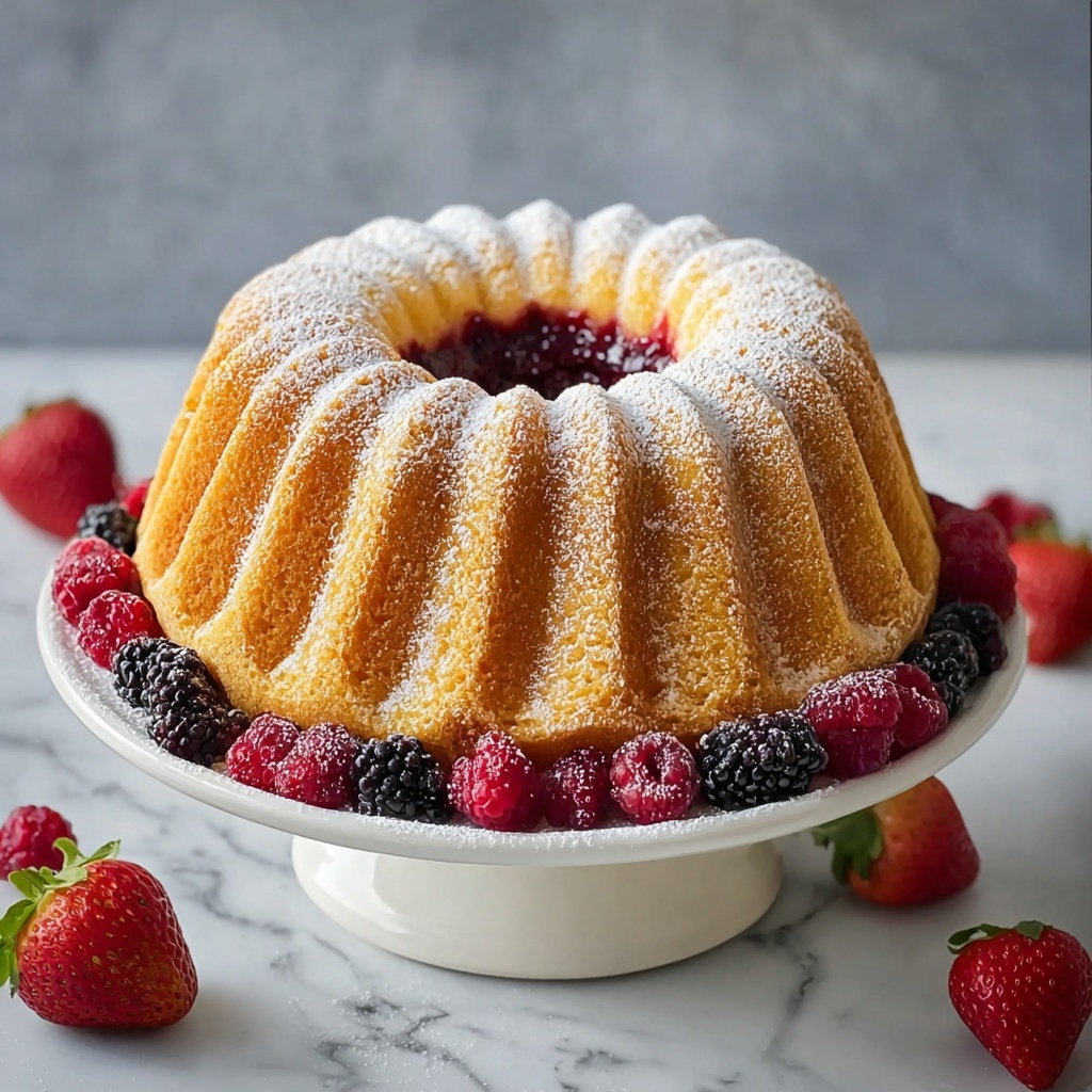 One-Bowl Jam Doughnut Cake Recipe - Recipe Image