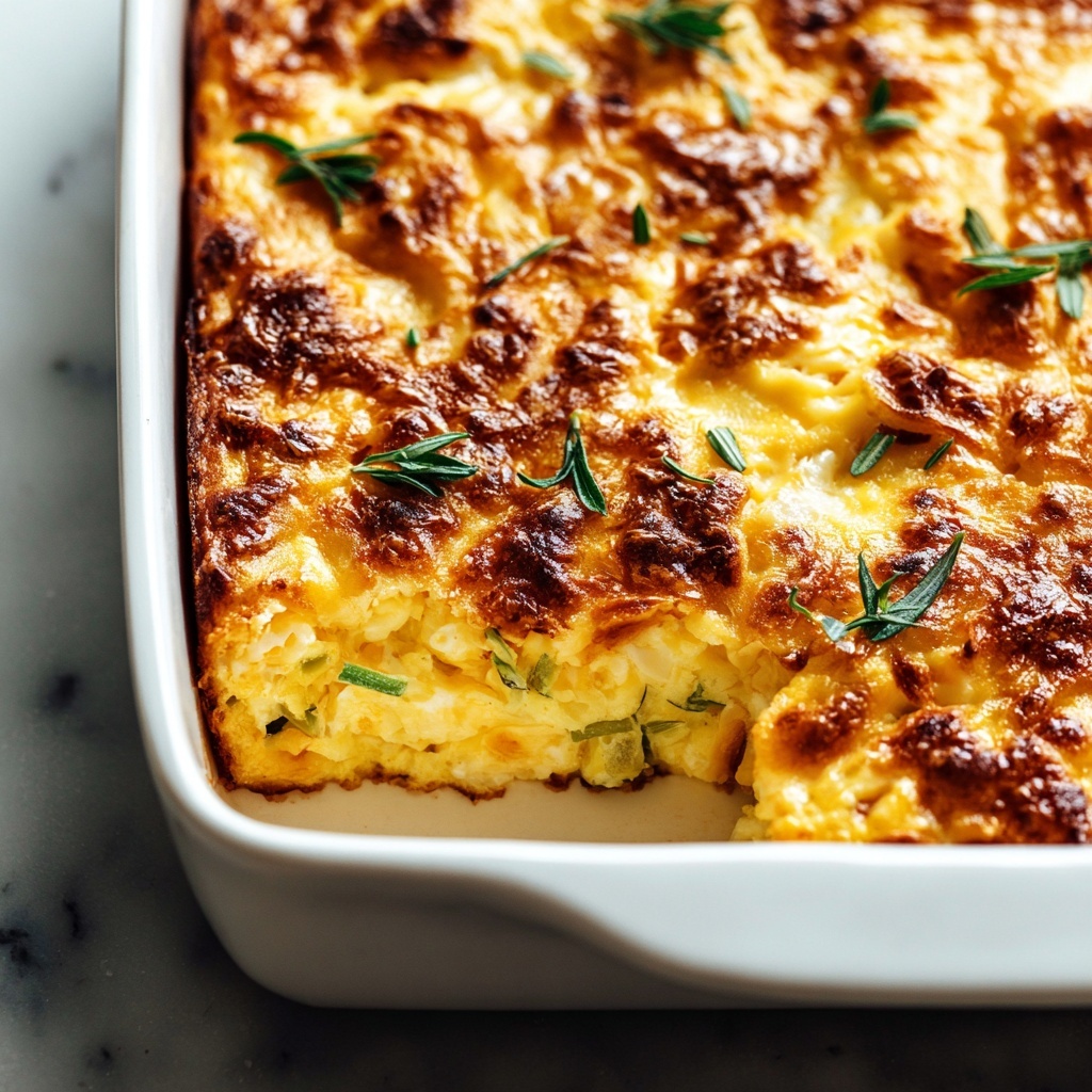 Easy Zucchini Cornbread Casserole Recipe - Recipe Image