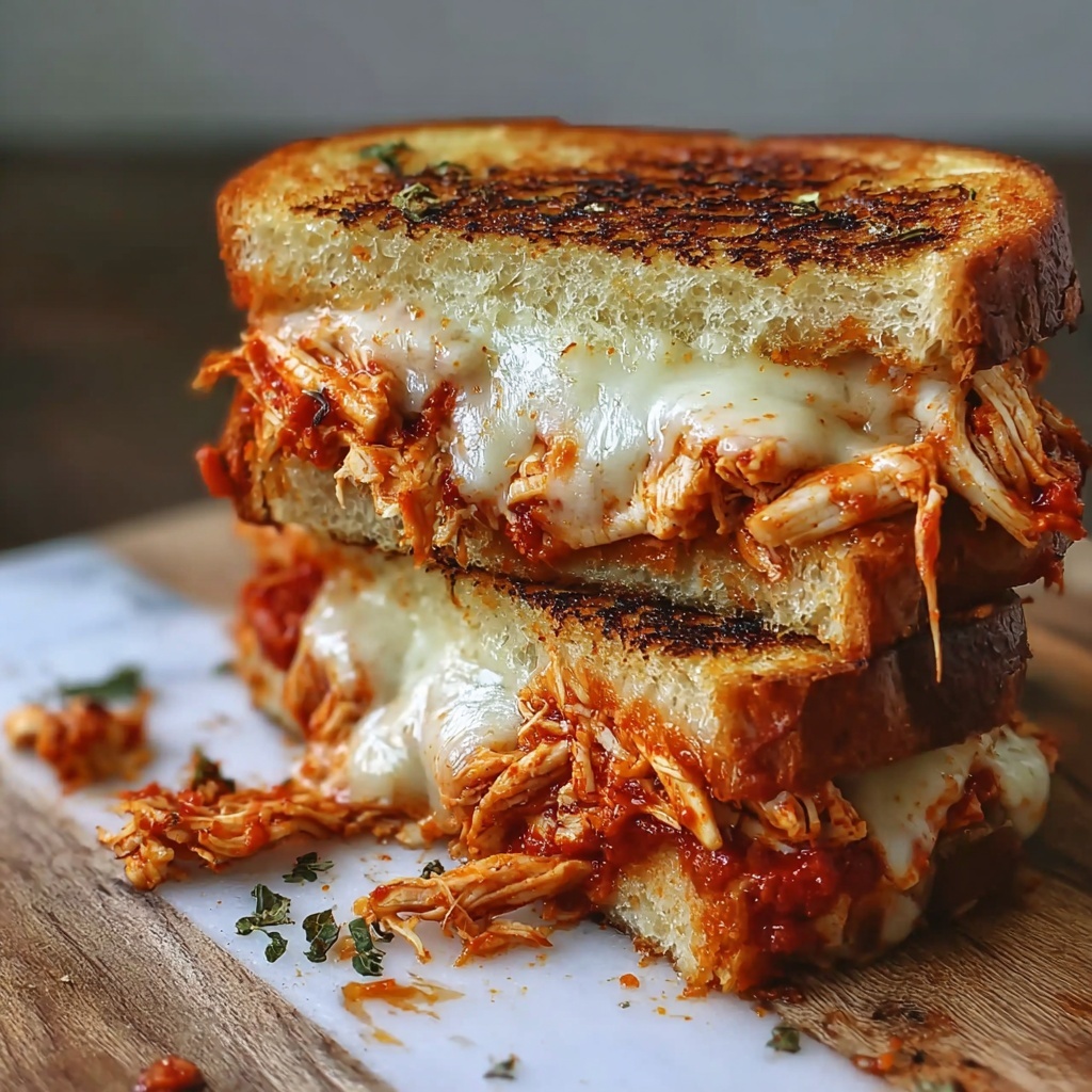Chicken Parmesan Grilled Cheese Recipe - Recipe Image