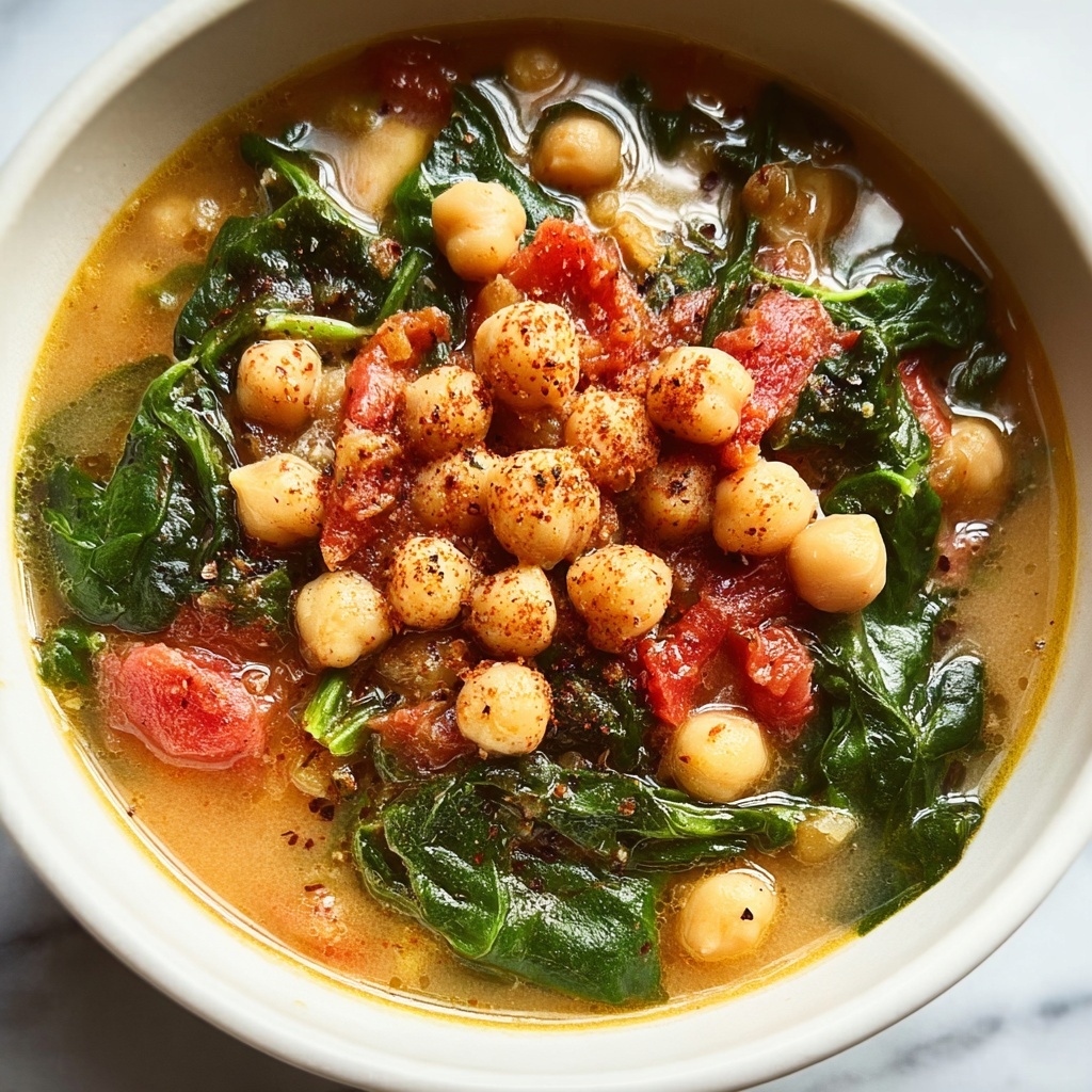 Chickpea Spinach Stew: A Warm and Comforting Bowl Recipe - Recipe Image