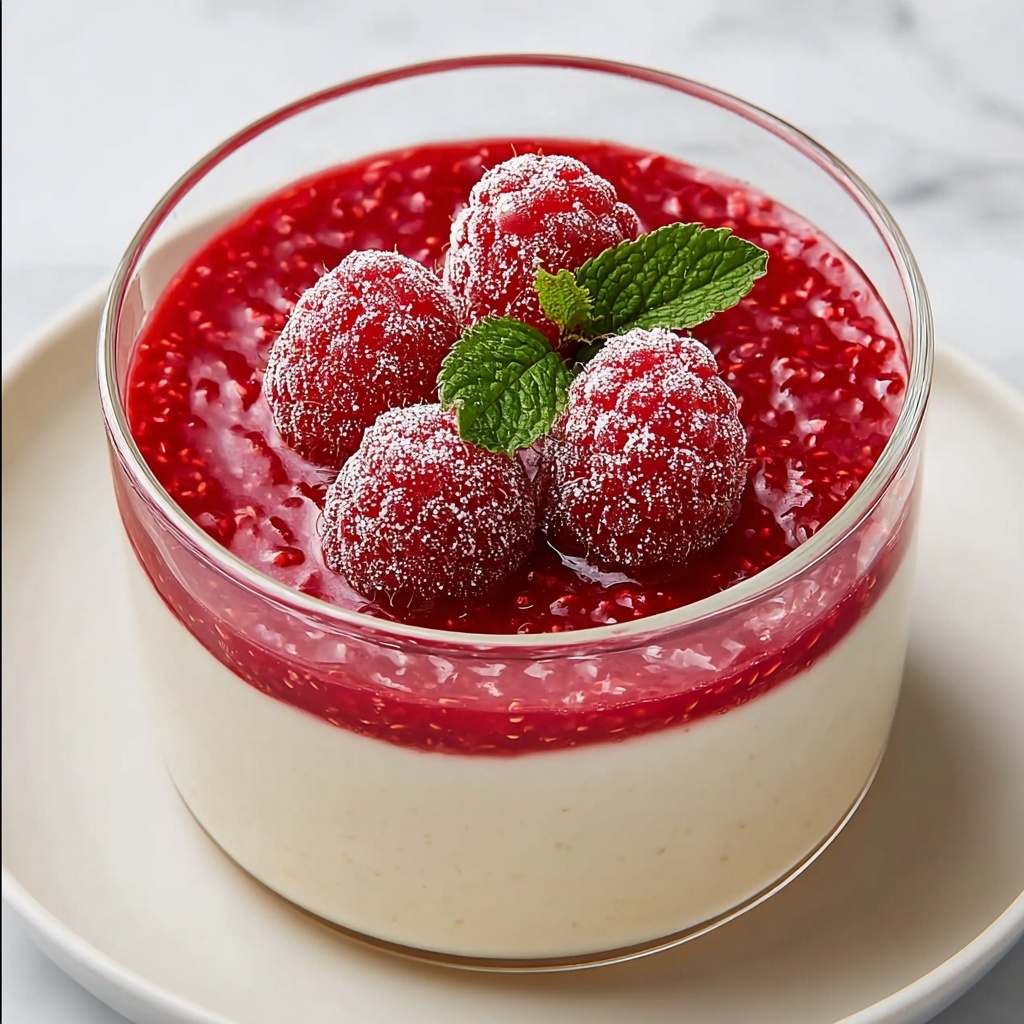 Delicious Raspberry Panna Cotta for a Perfect Dessert Night Recipe - Recipe Image