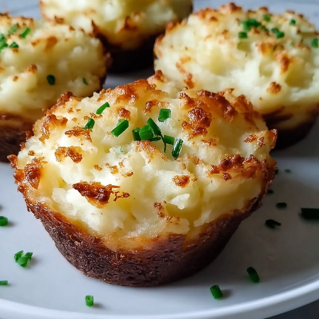 Garlic Parmesan Mashed Potato Cups Recipe - Recipe Image