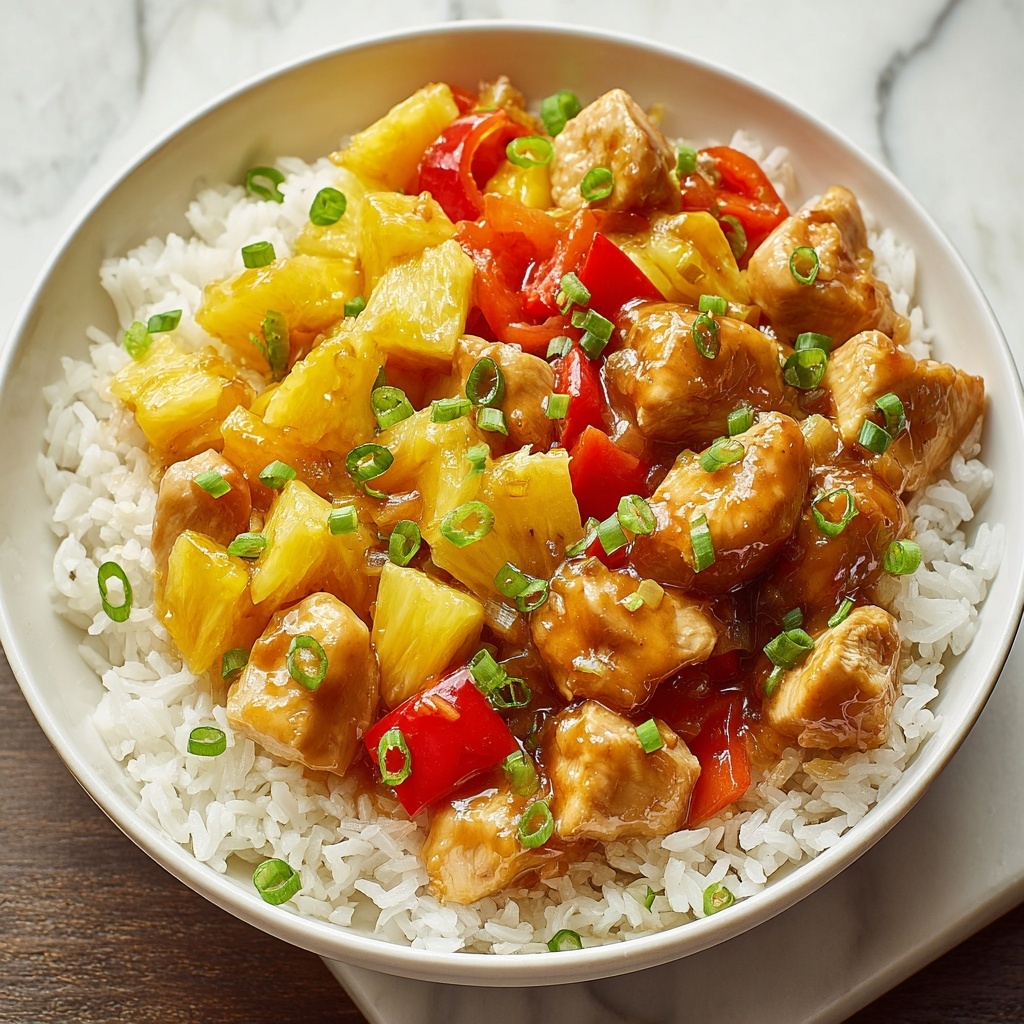 Hawaiian Pineapple Chicken and Rice Recipe - Recipe Image