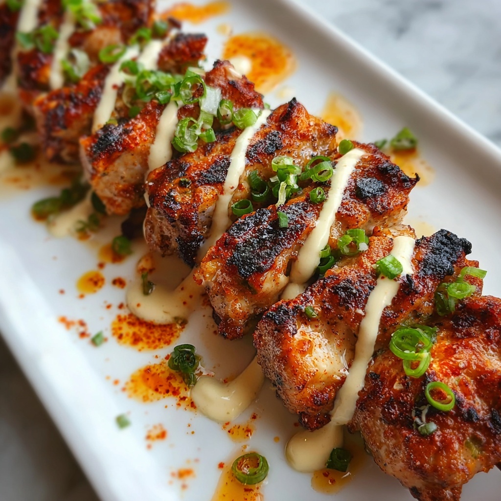 Bang Bang Chicken Skewers with Spicy Sweet Chili Dipping Sauce Recipe - Recipe Image