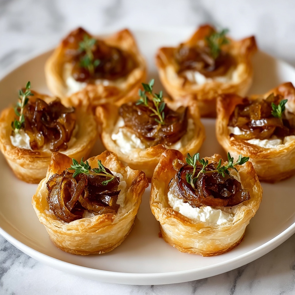 Irresistible Caramelized Onion and Goat Cheese Tarts Recipe - Recipe Image
