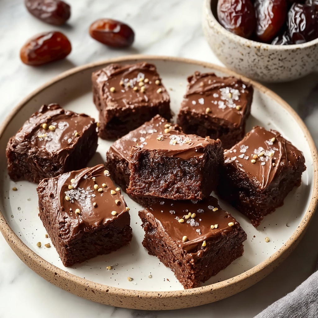 Tahini Date Brownies (Plant-Based & Gluten-Free) Recipe - Recipe Image