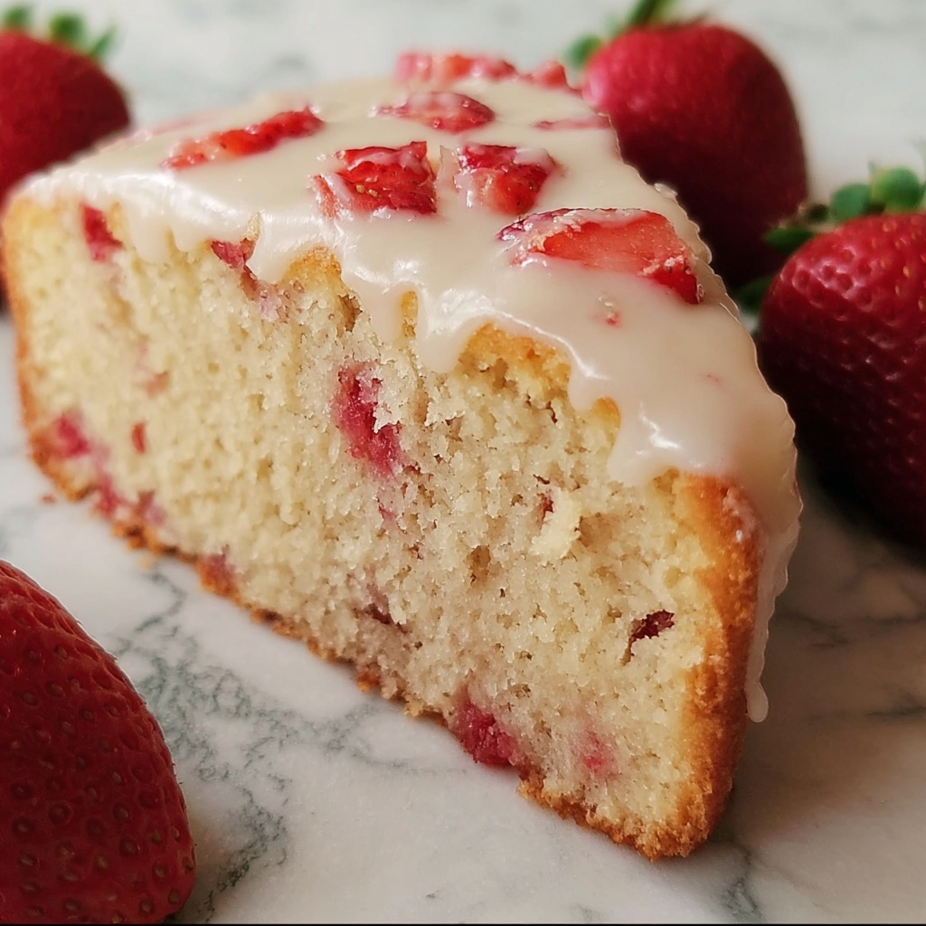 Irresistibly Moist Strawberry Bread with Sweet Glaze Recipe - Recipe Image