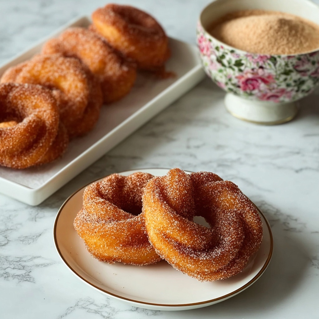 Cinnamon Sugar Twist Doughnuts Recipe - Recipe Image