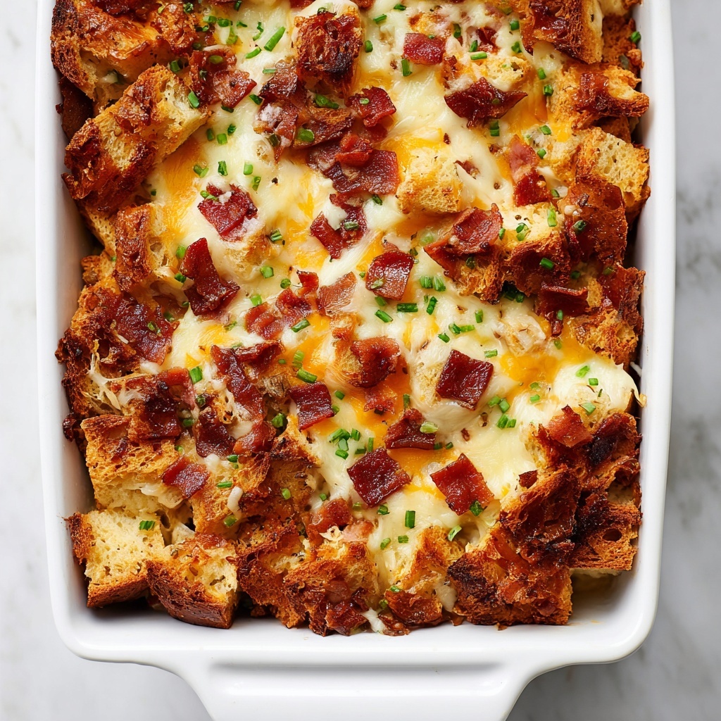 Bacon, Egg and Cheese Croissant Bake Recipe - Recipe Image