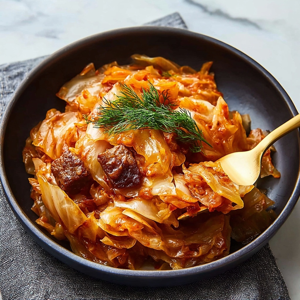 Mom's Braised Cabbage Recipe - Recipe Image