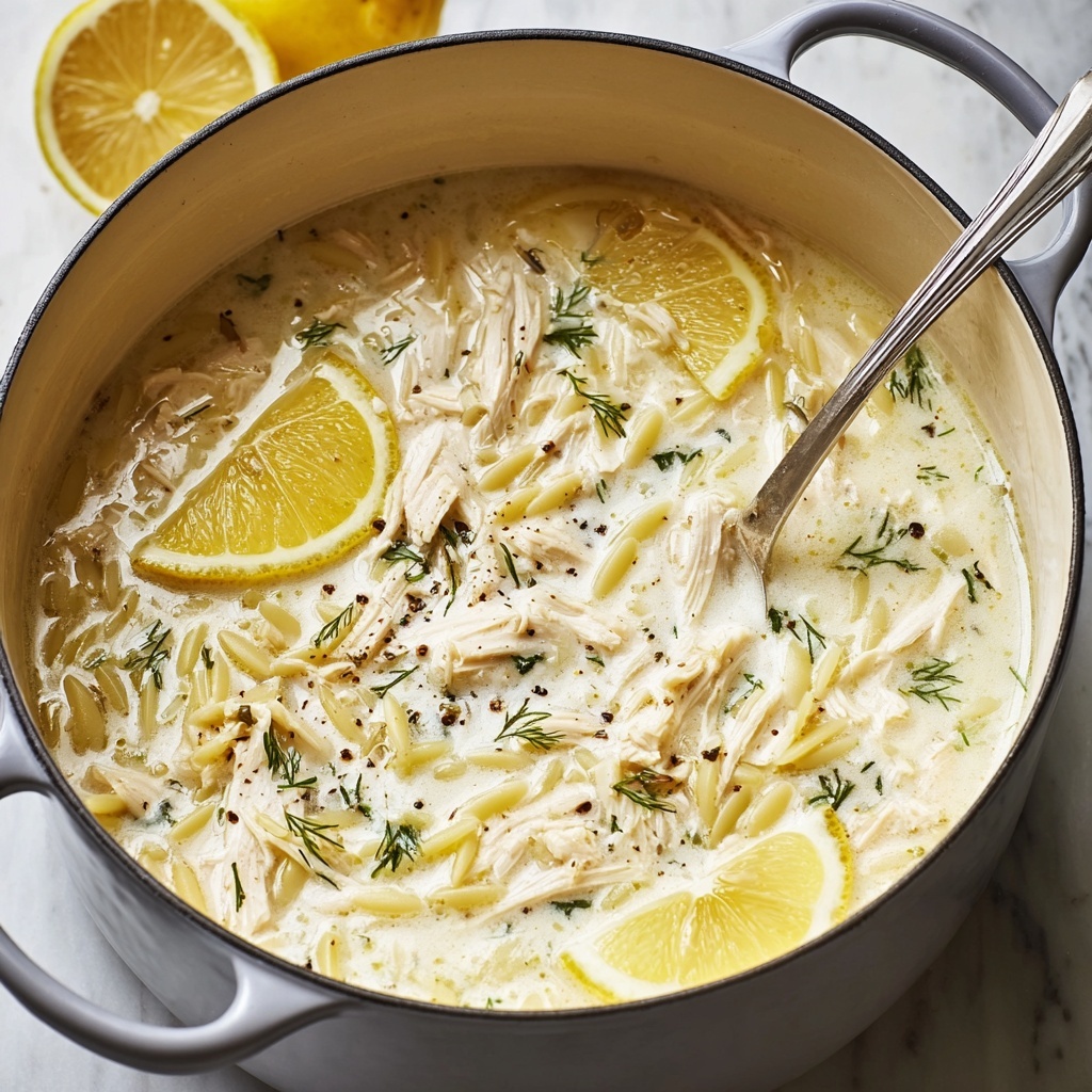 Avgolemono (Greek Egg and Lemon Soup) Recipe - Recipe Image