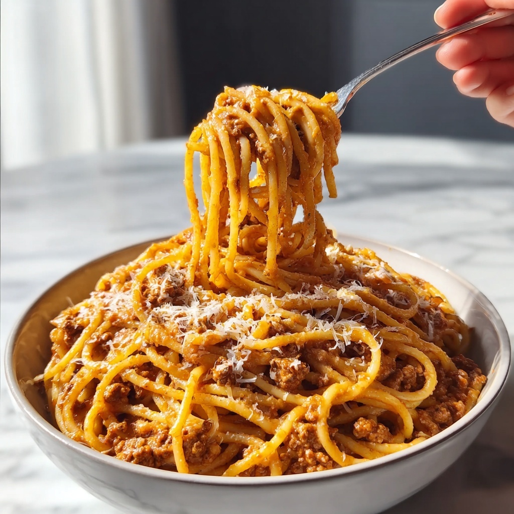 One Pot Creamy Beef and Garlic Butter Pasta Recipe - Recipe Image