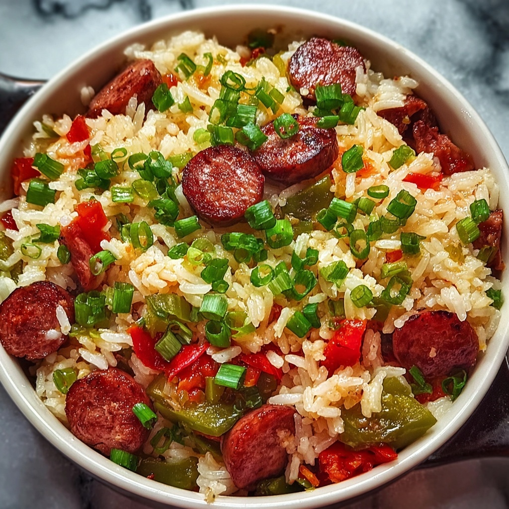 Cajun Sausage and Rice Skillet Recipe - Recipe Image