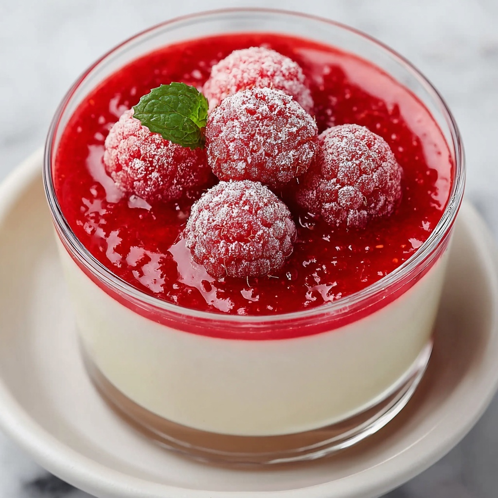 Delicious Raspberry Panna Cotta for a Perfect Dessert Night Recipe - Recipe Image