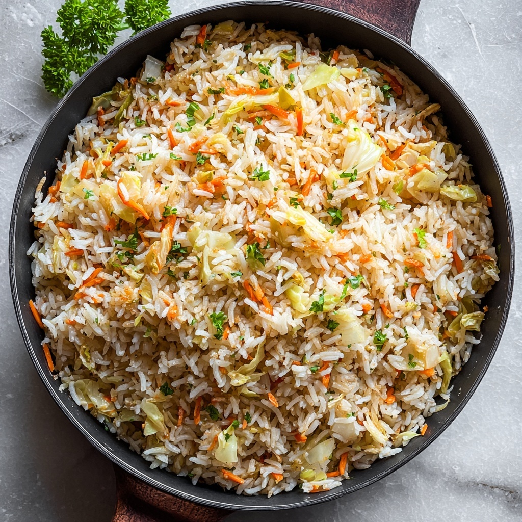 Delicious Cabbage Rice: A Quick & Healthy Homemade Delight Recipe - Recipe Image