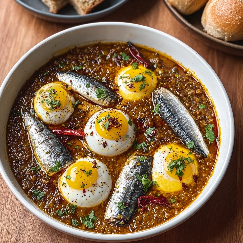 Spicy Sardine with Eggs: Quick Comfort for Busy Days Recipe - Recipe Image