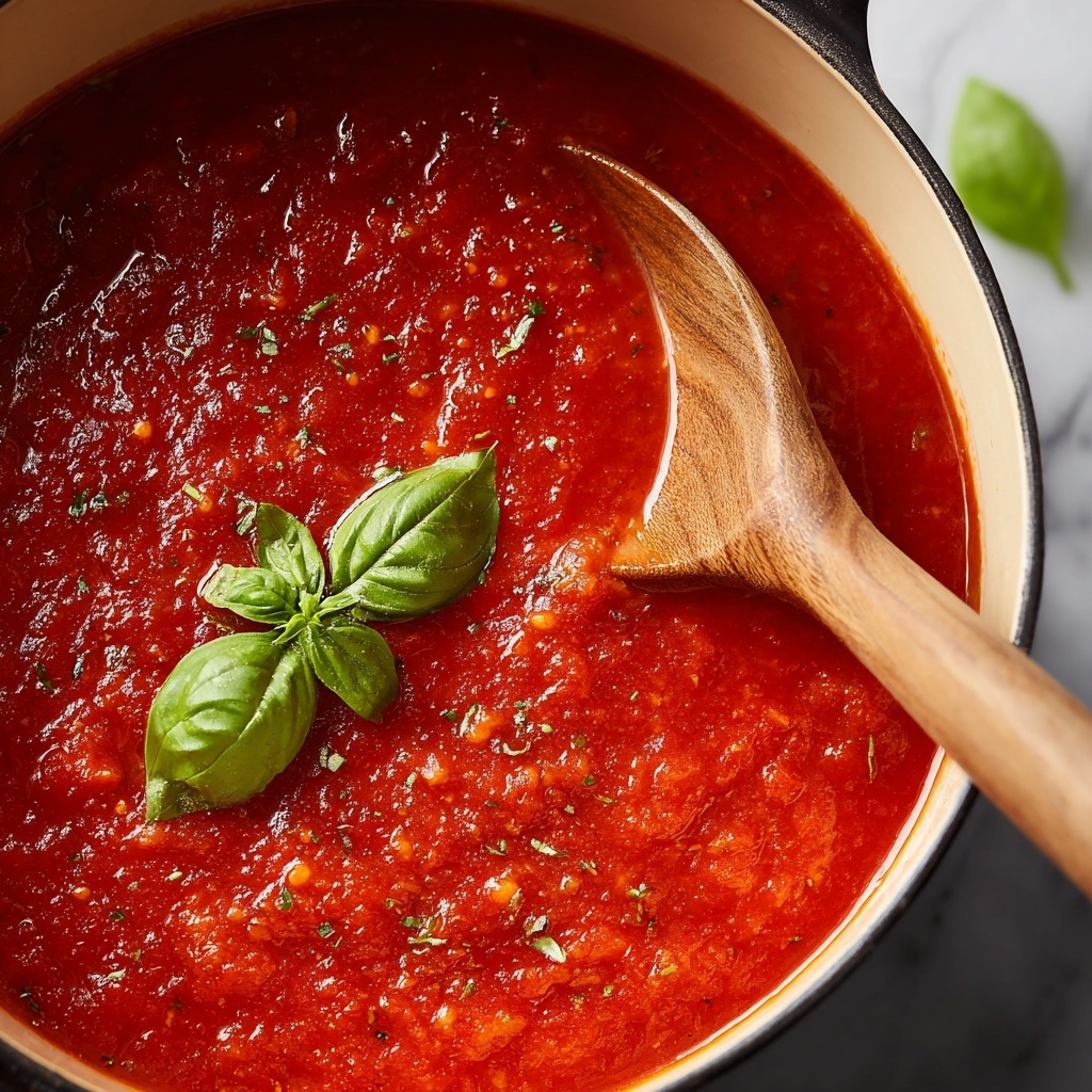 Homemade Fresh Tomato Sauce Recipe - Recipe Image