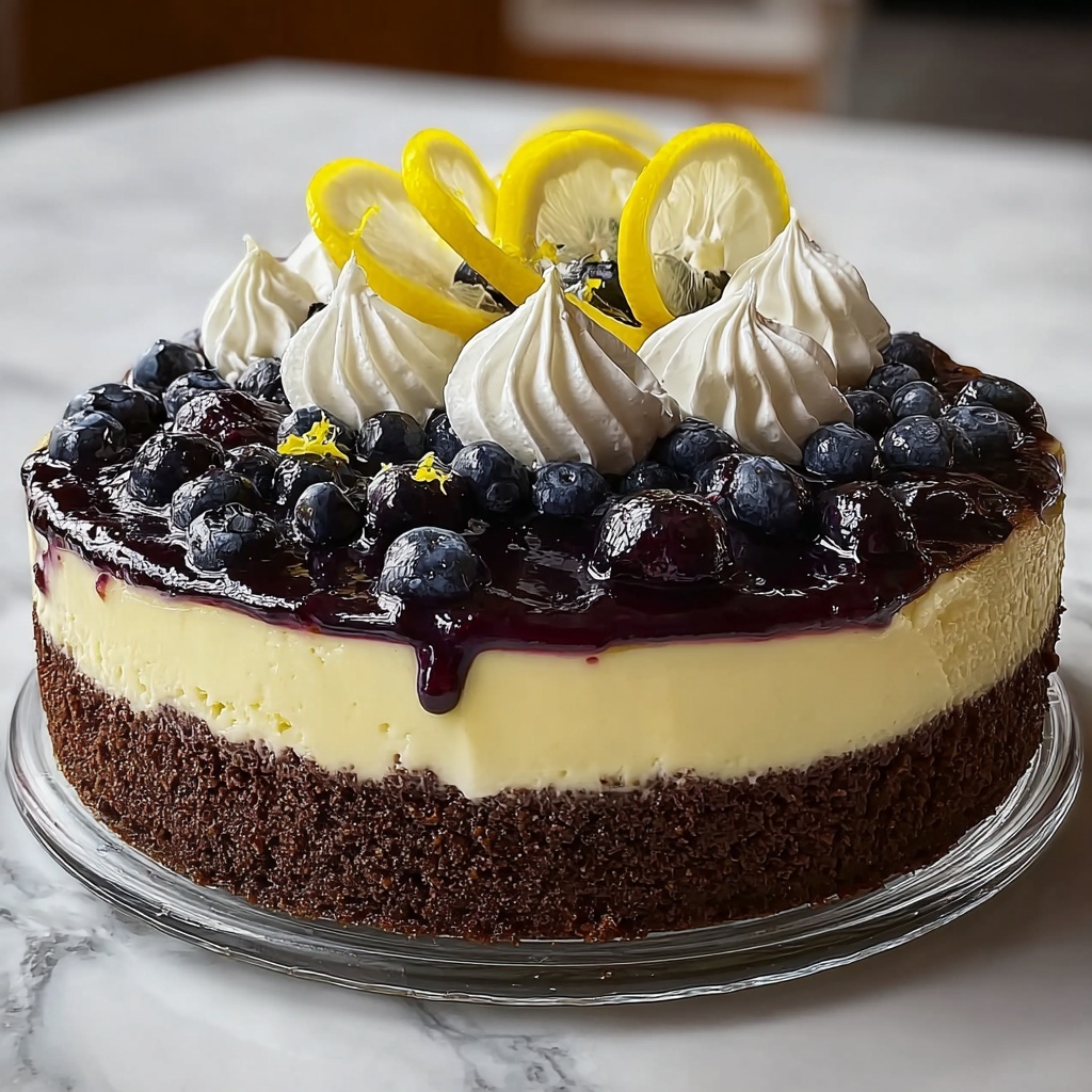 Lemon Blueberry Cheesecake Recipe - Recipe Image